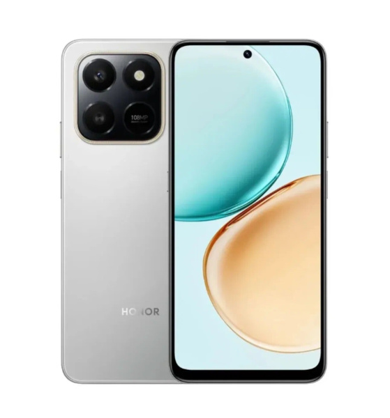 Смартфон Honor X7d 8Гб 128Гб Космический серый 6.77", TFT LCD, 1610*720, 4*1.9+4*2.8Ггц, 108+2МП, 8Мп, NFC, 4G, 6500мАч, And 15