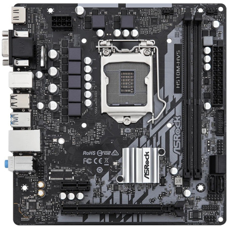 Мат.плата S1200 H510 ASRock H510M-HVS R2.0 (mATX,2DDR4,4SATA3,VGA,HDMI,PC3200)