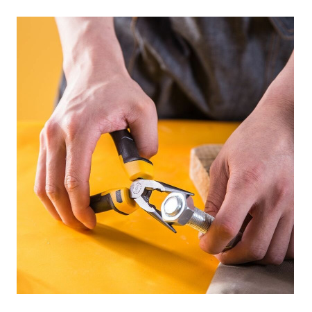 Длинногубцы 160мм, Deli DL2106Z, CrV, прямые