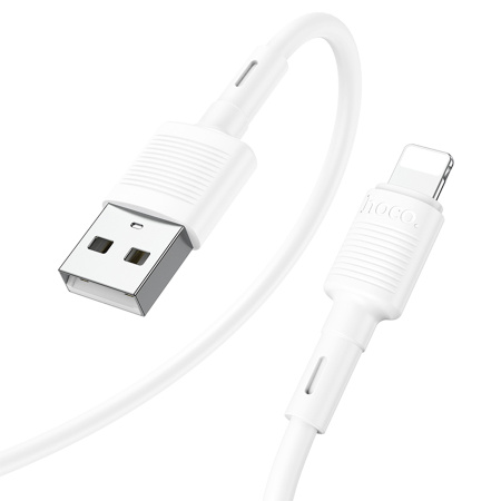 Кабель Lightning (m) - USB(m) HOCO X83, 1м, 2.4А белый