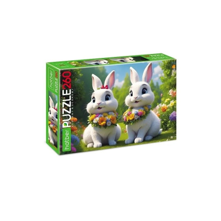 Пазл 260 эл. Hatber "Зайчата" 260ПЗ4_32713