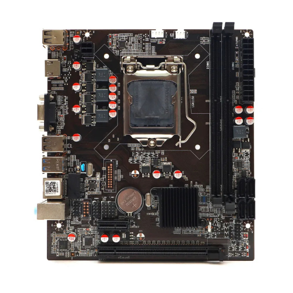 Мат.плата S1150 ZCZF H81B-V2.1 (mATX,2DDR3,PCI-E16,PCIE-E,4SATA,HDMI,VGA,PC1600)