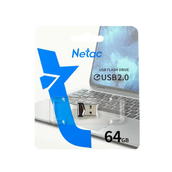 Флеш-накопитель USB2.0 64Gb Netac UM81 (NT03UM81N-064G-20BK) черный