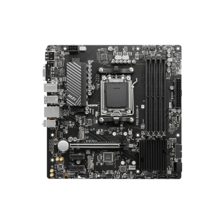 Мат.плата SocAM5 AMD B650 MSI PRO B650M-P (mATX,4DDR5,2M.2,PCI-E16,2PCI-E,VGA,HDMI,DP,PC7200)