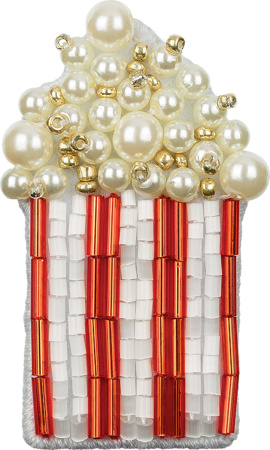 Набор для вышивания "Klart" 10-004 "Брошь. Попкорн" 3 х 5 см