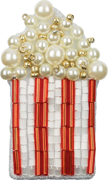 Набор для вышивания "Klart" 10-004 "Брошь. Попкорн" 3 х 5 см