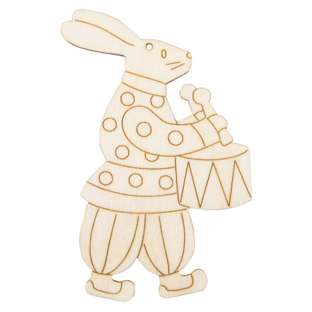 Подвеска "Mr. Carving" ВД-1184 "Заяц" (5,5х8см.) фанера 6 х 9 х 0.3 см