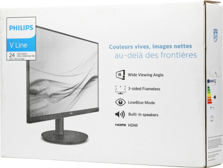 Монитор 23.8"/Philips/242V8LA/Черный/VA/1920*1080/75 Гц/HDMI/Мультимедиа
