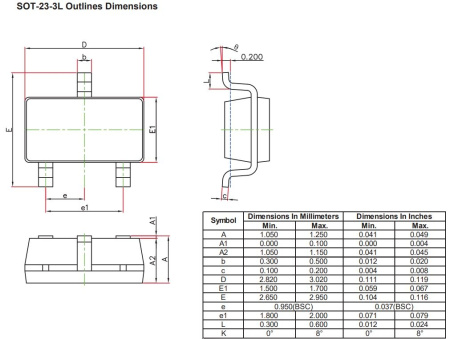 микросхема 78L05, линейный стабилизатор напряжения, +5В, 0.1А, SOT23