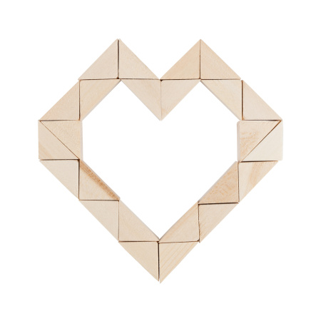 Набор декоративных заготовок "Mr. Carving" П-01 "Треугольник" липа 40 шт 1.8-2.4 см.