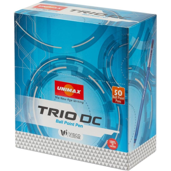 Ручка шариковая Unimax Trio DLX DC GP tinted 0,7мм. масл. основа, синяя (803495)