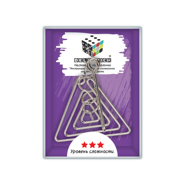 Головоломка металлическая "DELFBRICK" DLM-39 "Лабиринт" 6 элемент   1 шт.