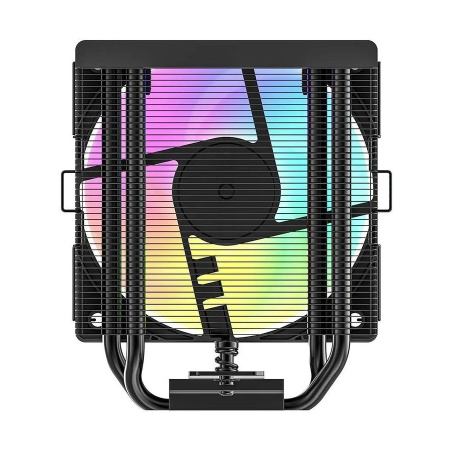 Кулер S115х/1200/1700/1851/AMx ID-COOLING SE-904-XT ARGB BLACK (180W/100mm/500-2500rpm/ARGB/4 тепл.трубки/черный)
