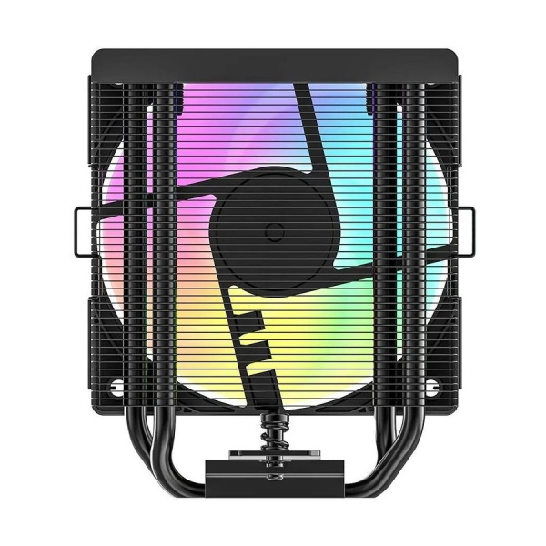 Кулер S115х/1200/1700/1851/AMx ID-COOLING SE-904-XT ARGB BLACK (180W/100mm/500-2500rpm/ARGB/4 тепл.трубки/черный)