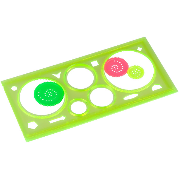 Линейка-спирограф 20 см СТАММ (СГ-31347)