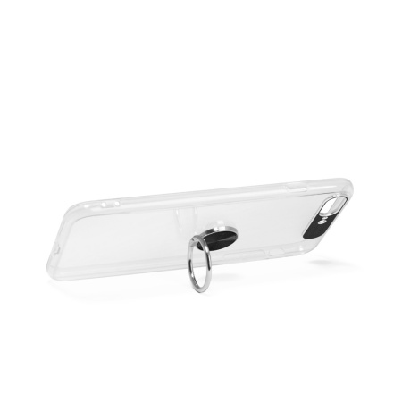 Чехол силиконовый для iPhone 7 Plus/8 Plus DF iTRing-04 (black) с кольцом-держателем