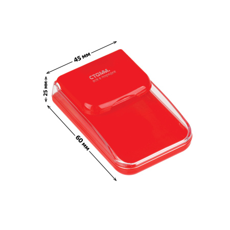 Скрепочница СТАММ, с крышкой, ассорти (ПС-31122)