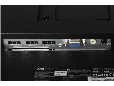 Монитор 23.8"/AOC/Gaming 24G2SPAE/Черный/IPS/1920*1080/165Гц/HDMI/DP/Мультимедиа