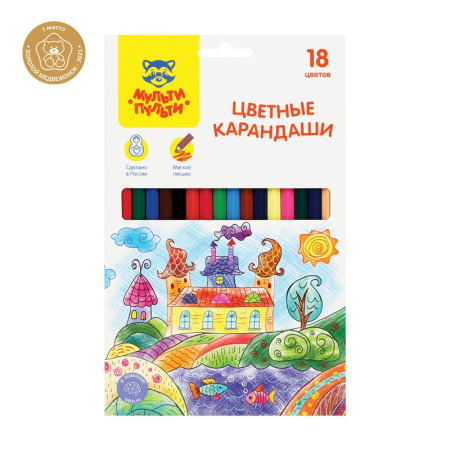 Карандаши 18цв. Мульти-Пульти "Невероятные приключения" CP_41049
