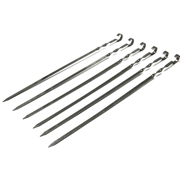 Шампуры Hot Pot плоские 45см 6шт на подложке (61428)