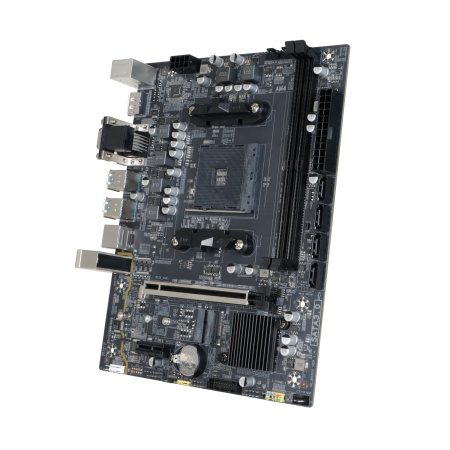 Мат.плата SocAM4 AMD B550 BaseTech B550M-K (mATX,2DDR4,M.2,PCI-E16,PCI-E,VGA,HDMI,DP,PC3200,M.2 под WiFi)