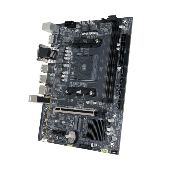 Мат.плата SocAM4 AMD B550 BaseTech B550M-K (mATX,2DDR4,M.2,PCI-E16,PCI-E,VGA,HDMI,DP,PC3200,M.2 под WiFi)