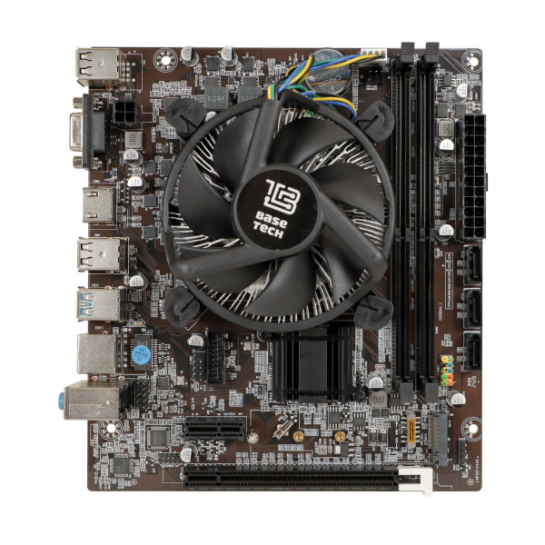 Мат.плата S1151 с процессором i5-6500 и кулером BaseTech H110M (mATX,2DDR4,M.2,3SATA,VGA,HDMI,PC2666)[BT-H110M-K-6500]