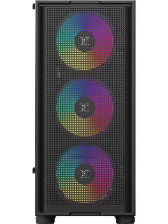 Корпус ATX Б_БП XASTRA A301 4FRGB  Black (USB3.0,Audio,TG,черный,Mesh,4х120мм FRGB,CPU Cooler до 160мм, VGA до 290мм)[A301-BK-FC120FRGB-4F-GL]