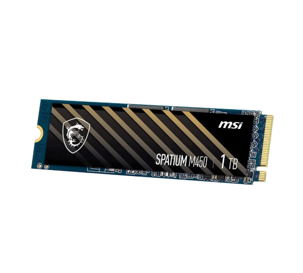 SSD-накопитель M.2 1Тб MSI SPATIUM M450 [S78-440L980-P83] (TLC 3D NAND,NVMe,3600/3000 Мб/с)