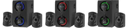 Актив.колонки 2.1 Defender Eclipse 40Вт, Bluetooth, FM, MP3, SD/USB, питание от сети, MDF, Black