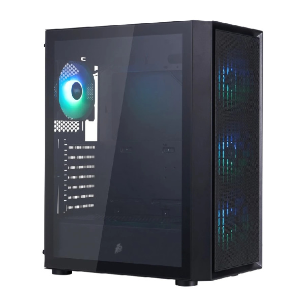 Корпус ATX Б_БП 1STPLAYER Go6 ARGB Black (USB3.0,Audio,TG,черный,4х120мм ARGB)[Go6-BK-4F7]