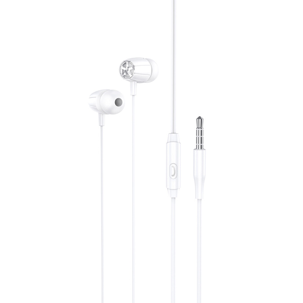Гарнитура проводная HOCO M88 вставные, кабель 1.2м, белый