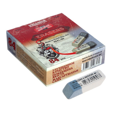 Ластик KOH-I-NOOR "Sanpearl", прямоугольный, двухцветный 6541080004KDRU