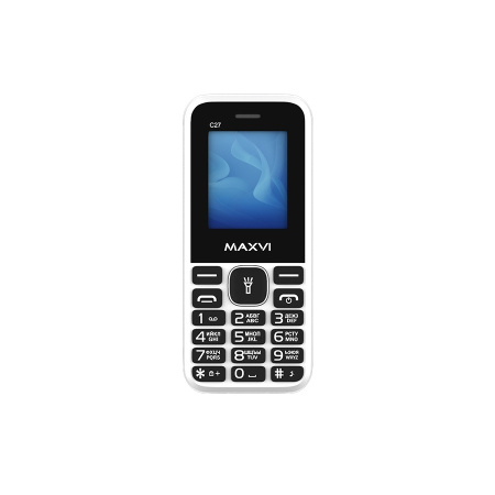 Сотовый Maxvi C27 White 2sim/1.77"/160*128/microSD/0.3МП/Bt/600мАч/моноблок