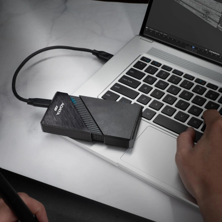 Накопитель SSD A-Data USB-C 4.0 4TB SE920-4TCBK SE920 2.5" черный