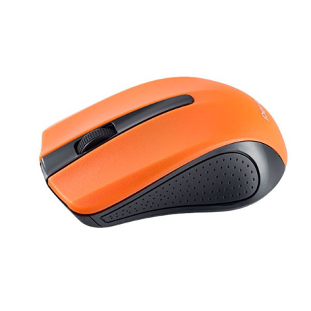 Мышь беспроводная Perfeo Rainbow оптическая, 1000dpi, радиус до 15м, Orange/Black (PF_3436)
