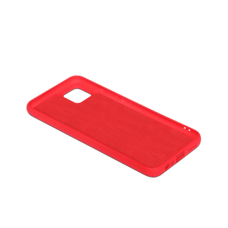 Чехол силиконовый с микрофиброй для Realme C11 DF rmOriginal-05 (red)