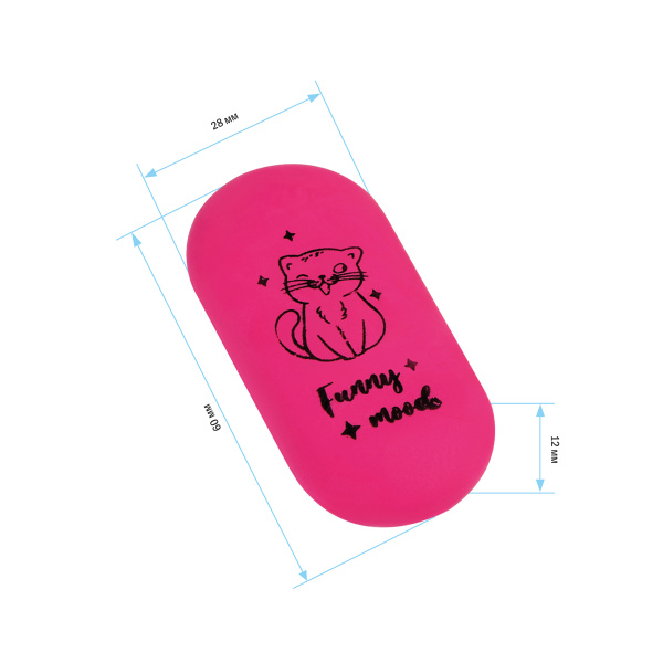 Ластик ArtSpace "My Pets", овальный (ER_44731)