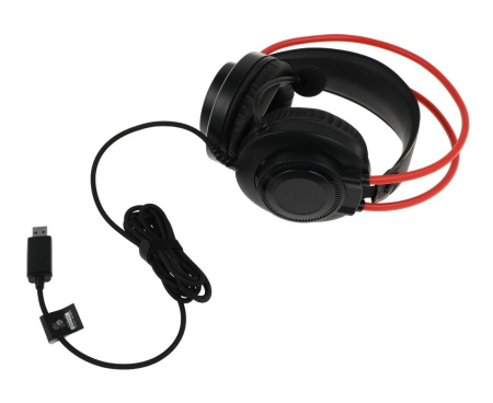 Игровая гарнитура A4Tech Bloody G200S мониторные кабель 2м, Black/Red