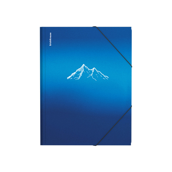 Папка на резинке А4 ErichKrause "Ice Metallic Mountain" ассорти (59795)
