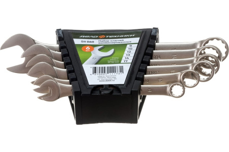 Набор ключей комбинированных 8,10,12,13,14,17мм, 6штук, холдер, Дело техники 511060