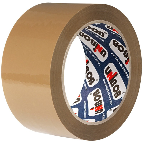 Скотч 48*66м.*45мкм. UNIBOB коричневый (29342)