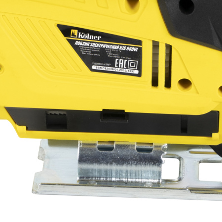 Лобзик Kolner KJS 850VL 850Вт, 0-3000 ходов/мин, ход полотна 20мм, 3 ступени маятникового хода