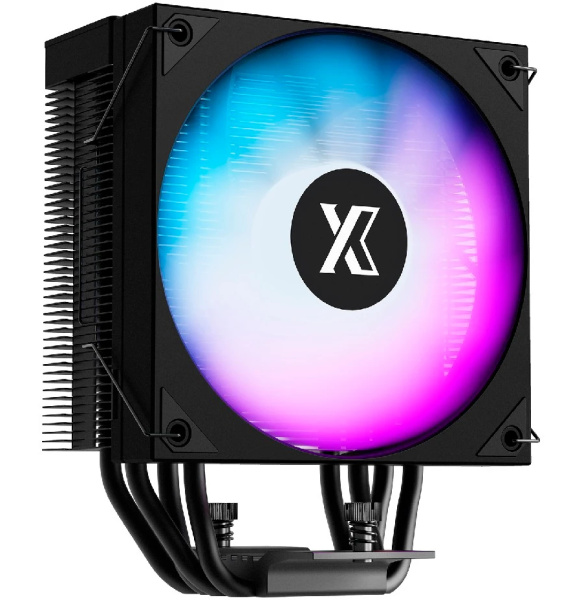 Кулер S115х/1200/1700/1851/AMx XASTRA AR400 FRGB BK (220W/120mm/800-1800rpm/FRGB//top cover with FRGB led/4 тепл.трубки)[AR400-BKSFPX-GL]