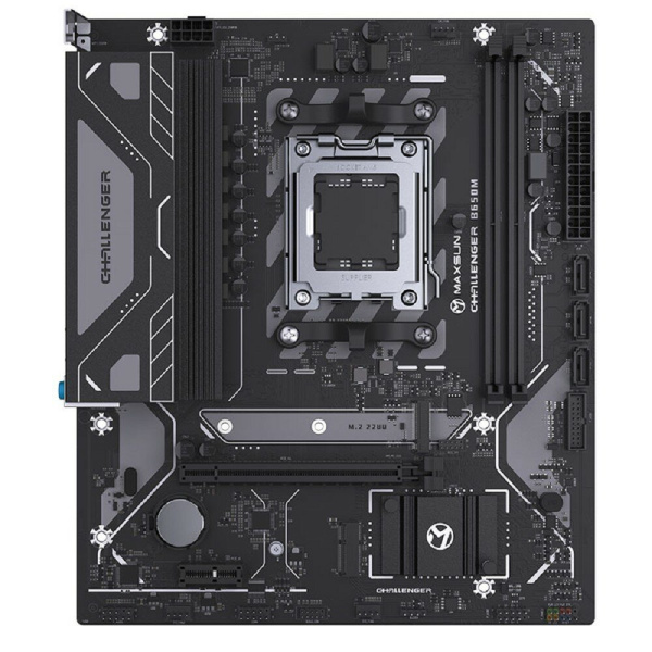 Мат.плата SocAM5 AMD B650 Maxsun MS-Challenger B650M (mATX,2DDR5,M.2,PCI-E16,PCI-E,HDMI,VGA,PC5200)