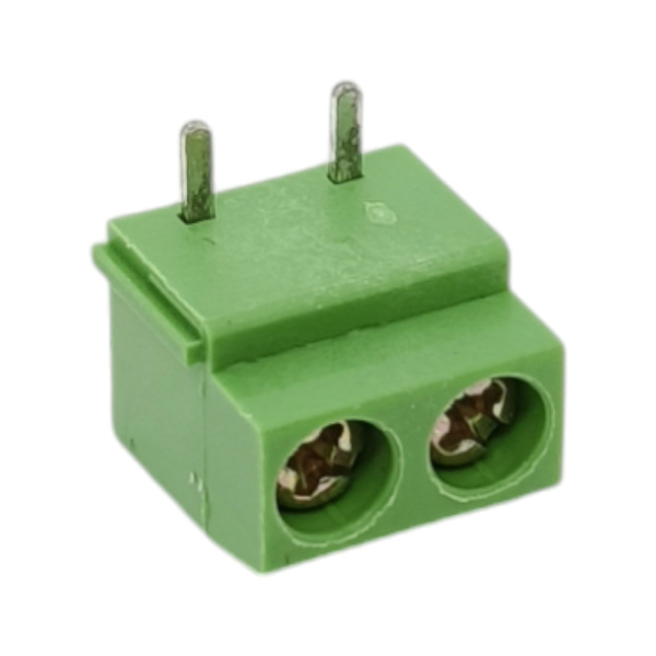 Клеммник винтовой  5мм, 2конт, 10а, 300в, угловой, DG126R-5.0-02P-14