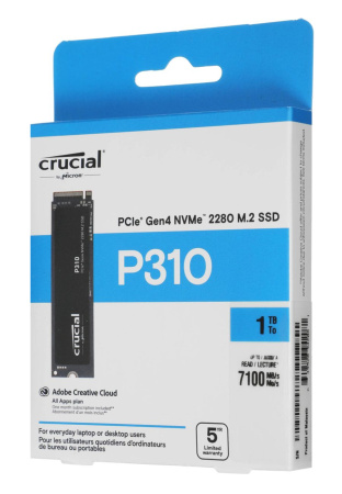 SSD-накопитель M.2 1Тб Crucial P310 [CT1000P310SSD8](TLC 3D NAND,7100/6000 Мб/с)