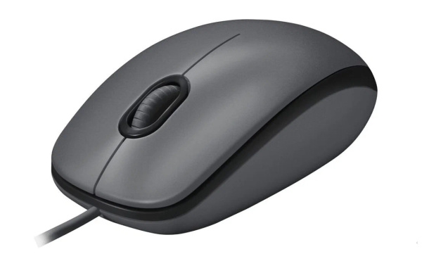 Мышь USB Logitech M90 (910-001793) оптическая, 1000dpi, кабель 1.8м, Grey