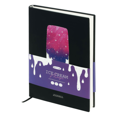 Ежедневник MESHU A5 недатир. "Magic. Ice cream", 136л., кожзам., закладка-ляссе, MS_53618