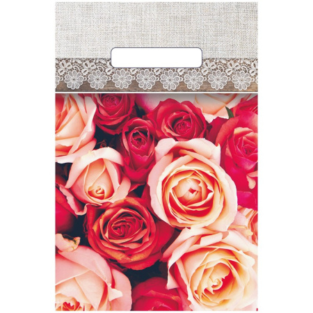 Пакет подарочный крафт «С 8 марта», тюльпаны 12 х 21 х 9 см (10453795)